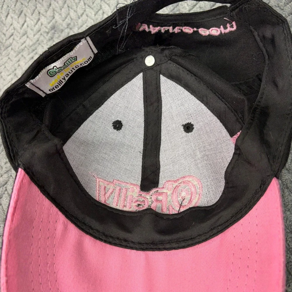 O'Reilly Auto Parts Hat Baseball Cap Women OSFM Black Pink Embroidered Logo